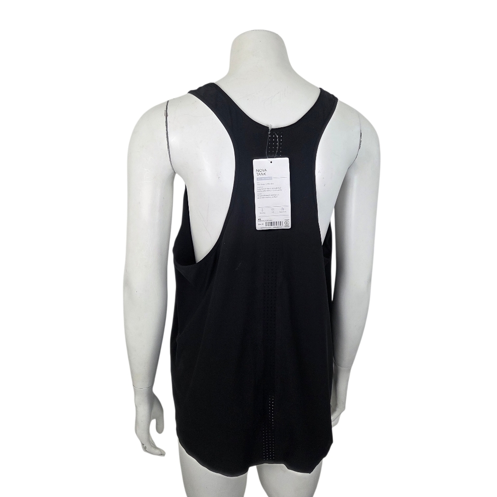Athleta Nova Athletic Racerback Tank Top NEW Womens XL Black Workout Gym Shirt - Picture 6 of 13